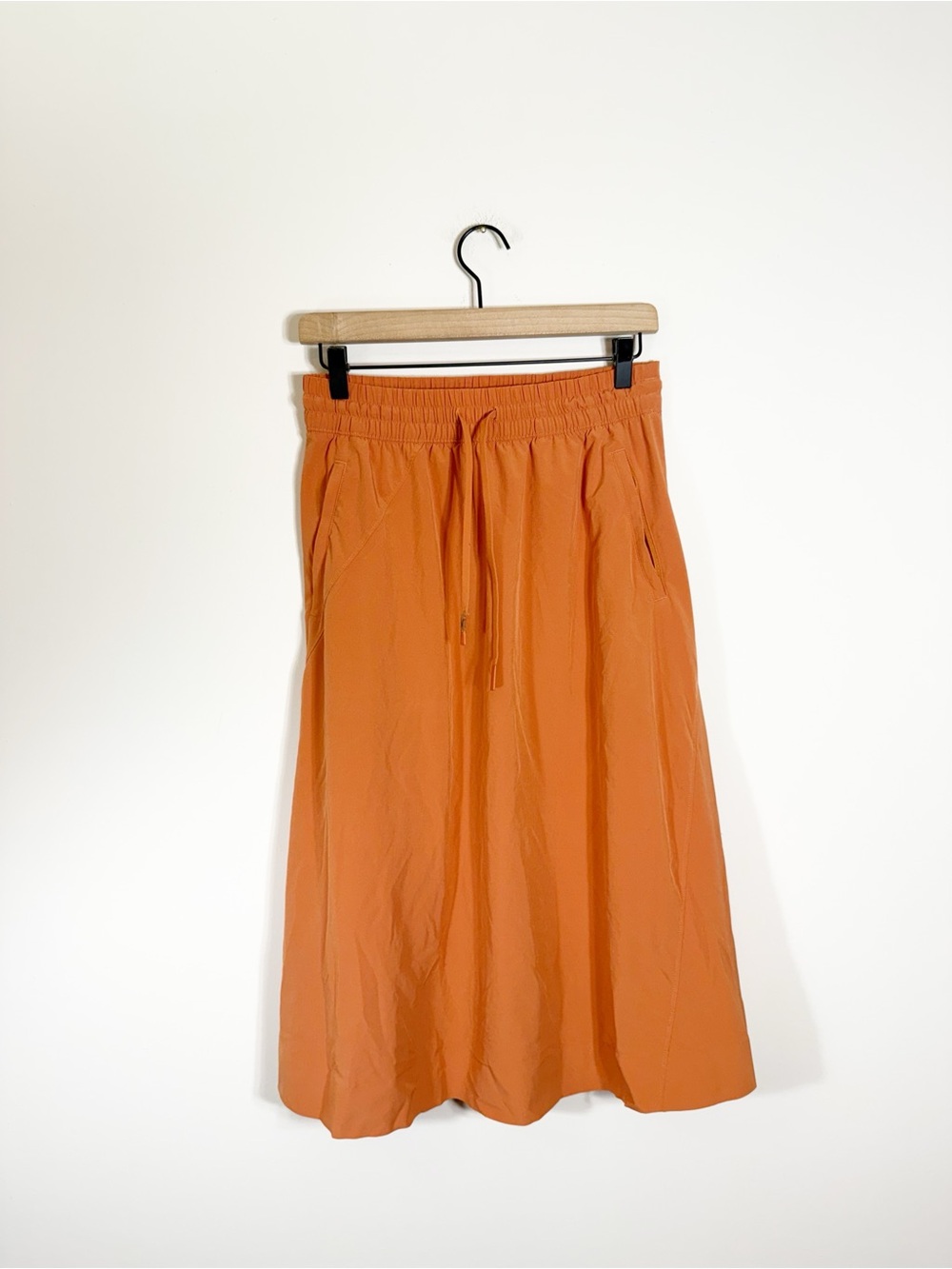 Athleta Arrival Skirt Midi Sunbaked Clay Orange Size 6 - Picture 2 of 7